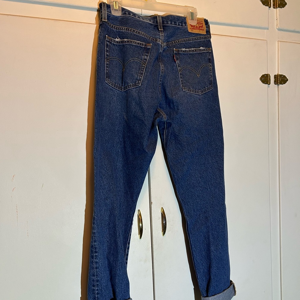Levi's 501 Original Straight Leg Button Fly Jeans Size W29 L32 - Picture 4 of 13